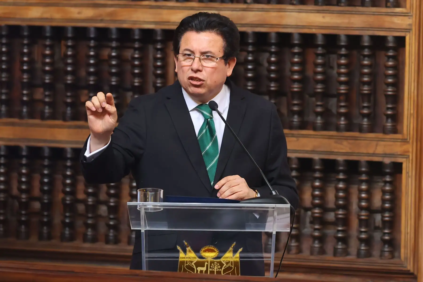 Altos dignatarios de Chile, Colombia, Ecuador, Panamá y el Perú, se reunieron en Lima para conmemorar el 70° Aniversario de la Declaración de Santiago de 1952 y la creación de la Comisión Permanente del Pacífico Sur (CPPS).En la imagen, el  ministro de Relaciones Exteriores, Miguel Ángel Rodríguez Mackay.
Foto: ANDINA/Andrés Valle