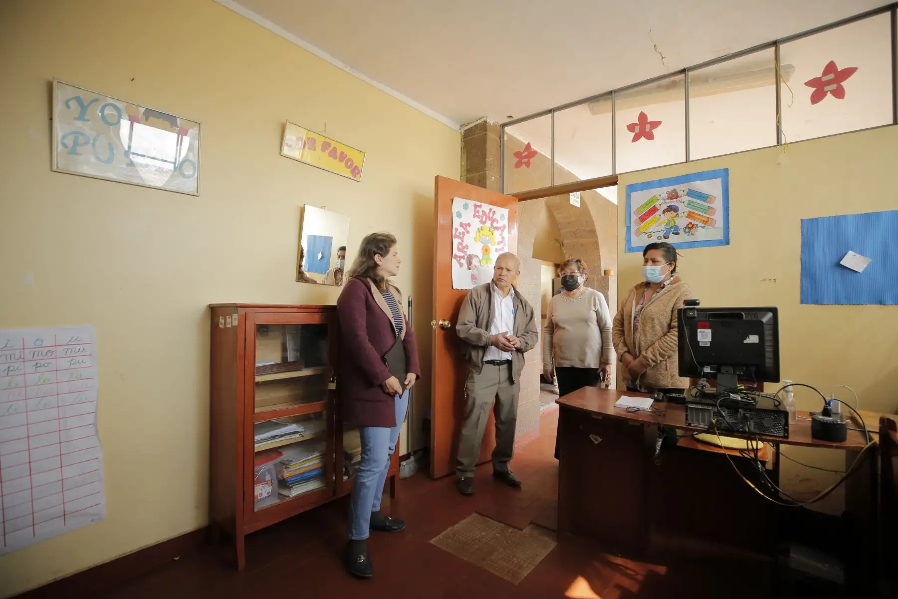 Ministra de la Mujer y Poblaciones Vulnerables, Claudia Dávila Moscoso, visitó el Hogar URPI, Centro de Acogida Residencial en Ayacucho Huamanga. Foto: MIMP