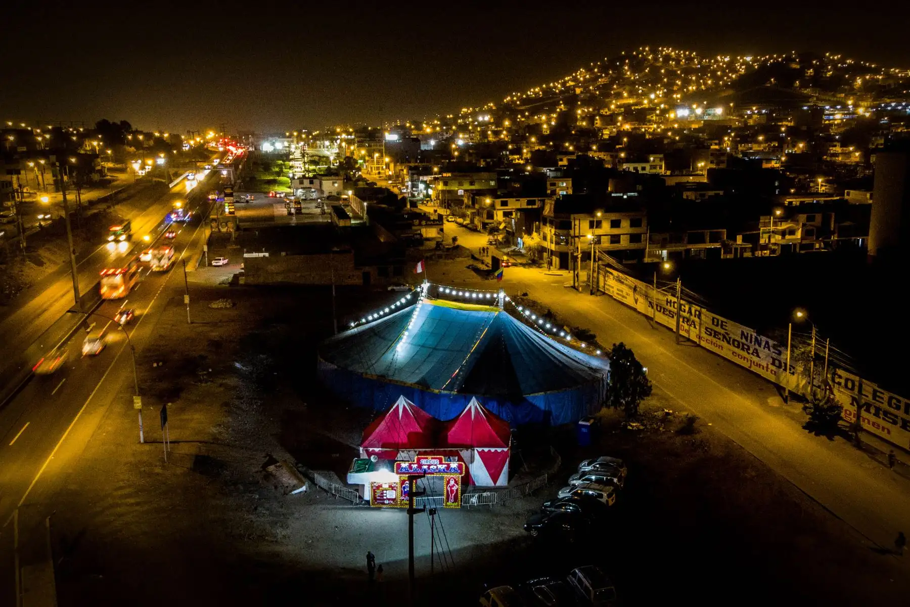 El Alaska Circus de los Hermanos Chispita está ubicado a la altura del KM 37.5 de la  Panamericana Norte, en Ventanilla. Foto: ANDINA/Renato Pajuelo