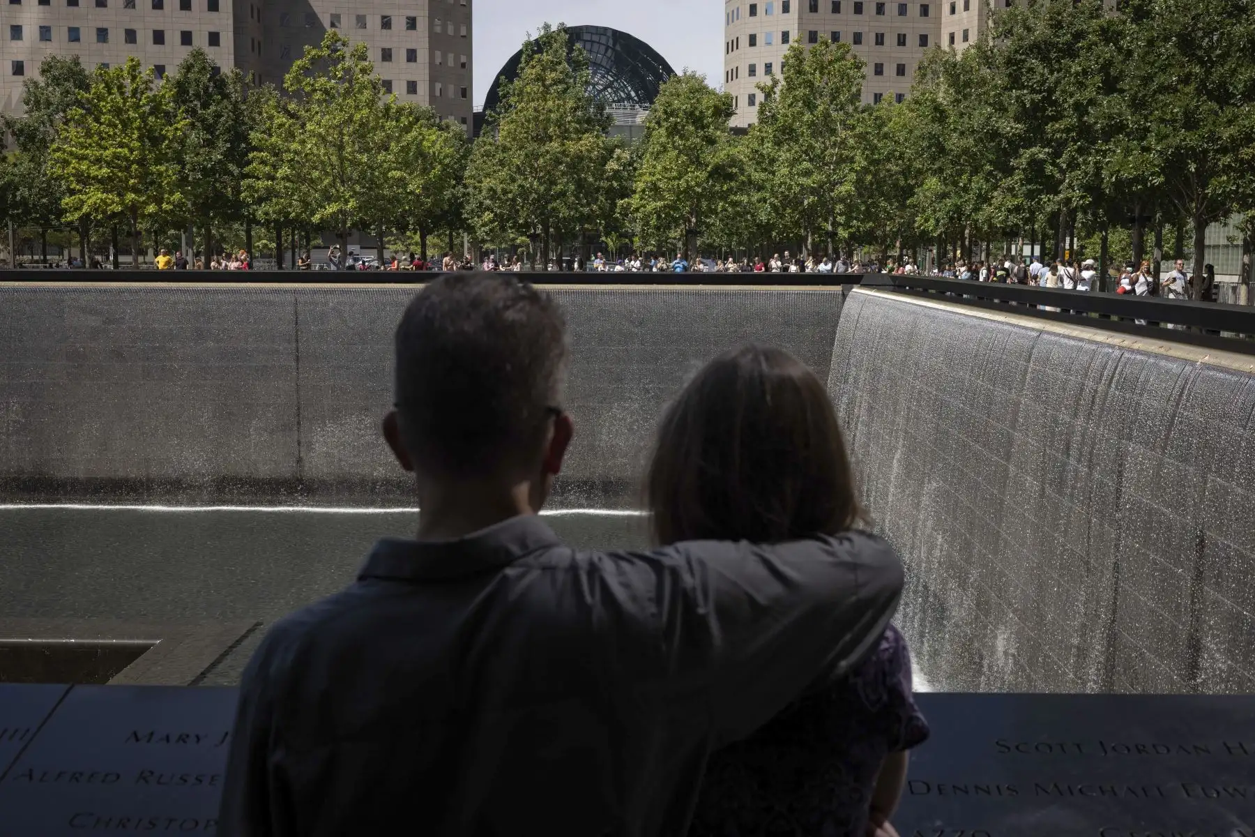Estadounidenses conmemoran el 21 aniversario de los ataques al World Trade Center, el Pentágono y Shanksville, Pensilvania. Foto: AFP