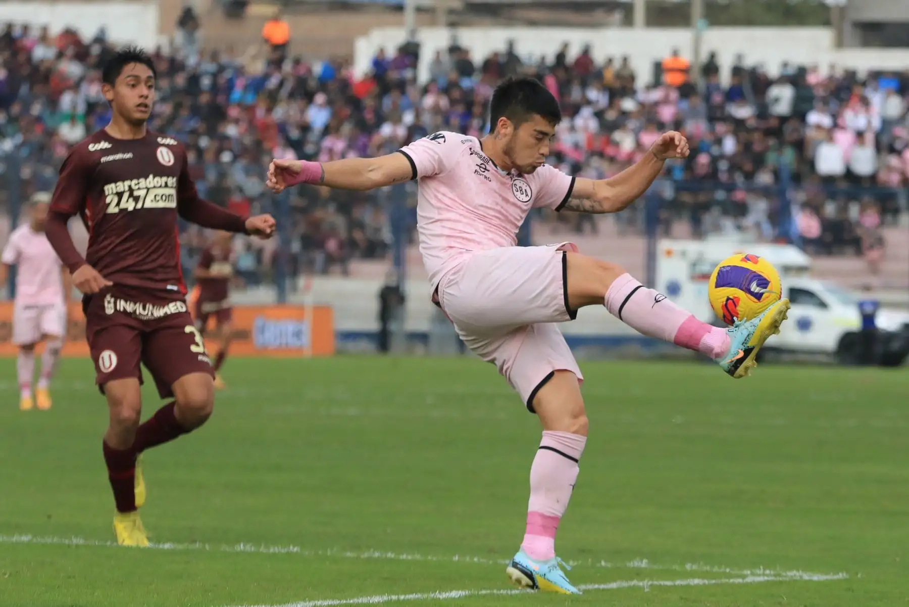 Universitario enfrenta a Sport Boys por la jornada 11 del Torneo Clausura de la Liga 1, en el Estadio Iván Elías Moreno. Foto: Liga 1