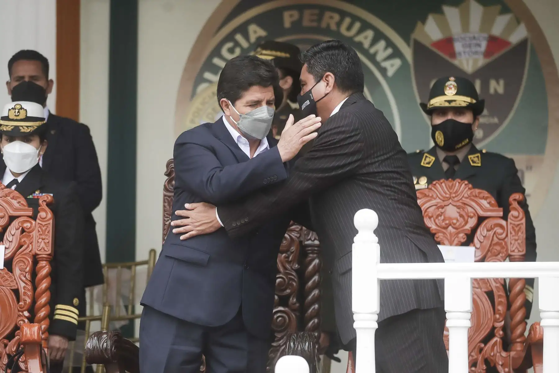 Presidente de la República, Pedro Castillo lidera ceremonia por el Día de los Defensores de la Democracia.
Foto: ANDINA/Prensa Presidencia