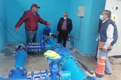 Nueva línea de conducción para llevar agua potable a Pacora. Foto: ANDINA/Difusión