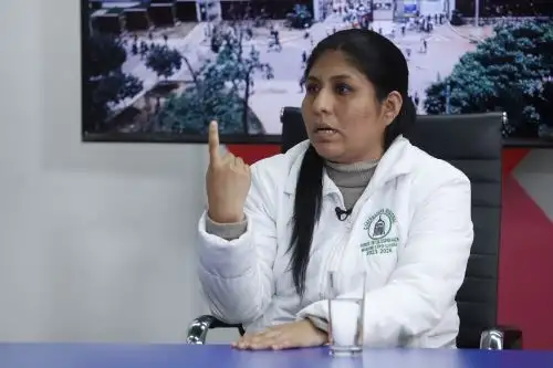 Marlene Luyo, candidata del Frente de la Esperanza para Lima Provincias. Foto: ANDINA/Renato Pajuelo.