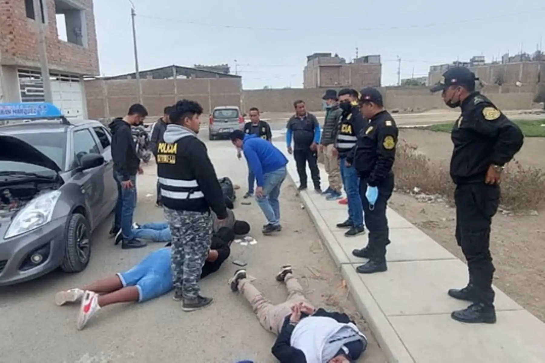 Acción policial contra el crimen y la inseguridad ciudadana. Foto: Mininter/Difusión