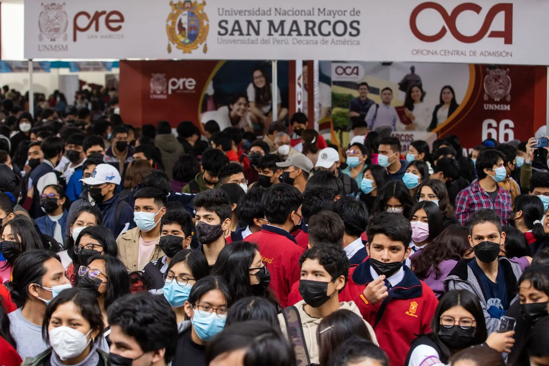 Después de casi tres años de pandemia, miles de estudiantes podrán participar del tradicional Encuentro Vocacional Universitaria que se realizará los días 14 y 15 de setiembre en la plaza Fray Tomás de San Martín en la Ciudad Universitaria en donde serán expuestas las bondades de las 66 escuelas profesionales que ofrece la Decana de América, buscando establecer un vínculo con estudiantes y padres de familia. Foto: ANDINA/Carla Patiño