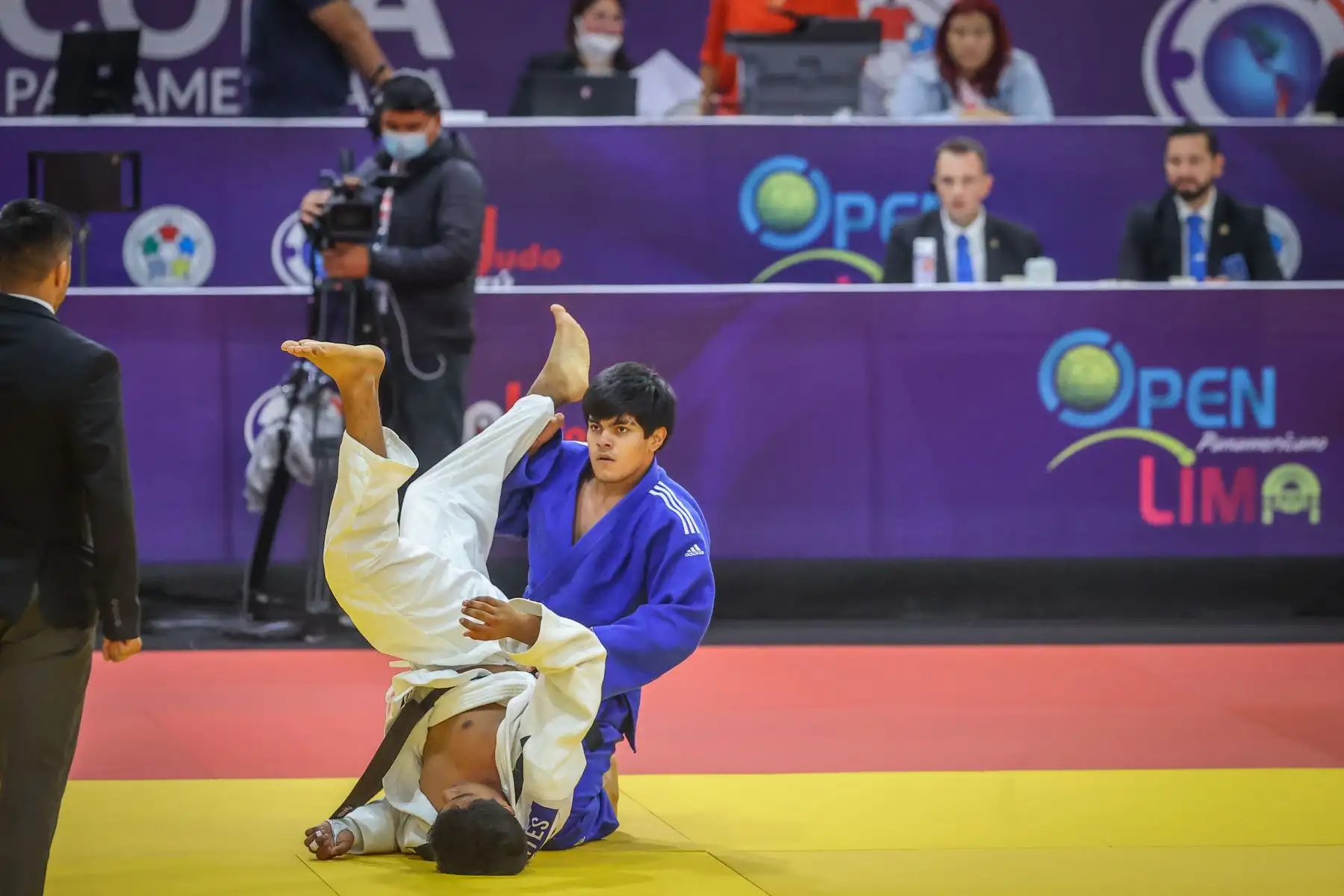 Con la presencia de más de 150 judokas de 15 países. Se inicia la  Copa Panamericana Cadete-Junior y Open Panamericano Lima 2022 que se realiza en el Polideportivo 3 del Centro de Alto Rendimiento de la Videna del distrito de San Luis.
Foto: ANDINA/ Andrés Valle