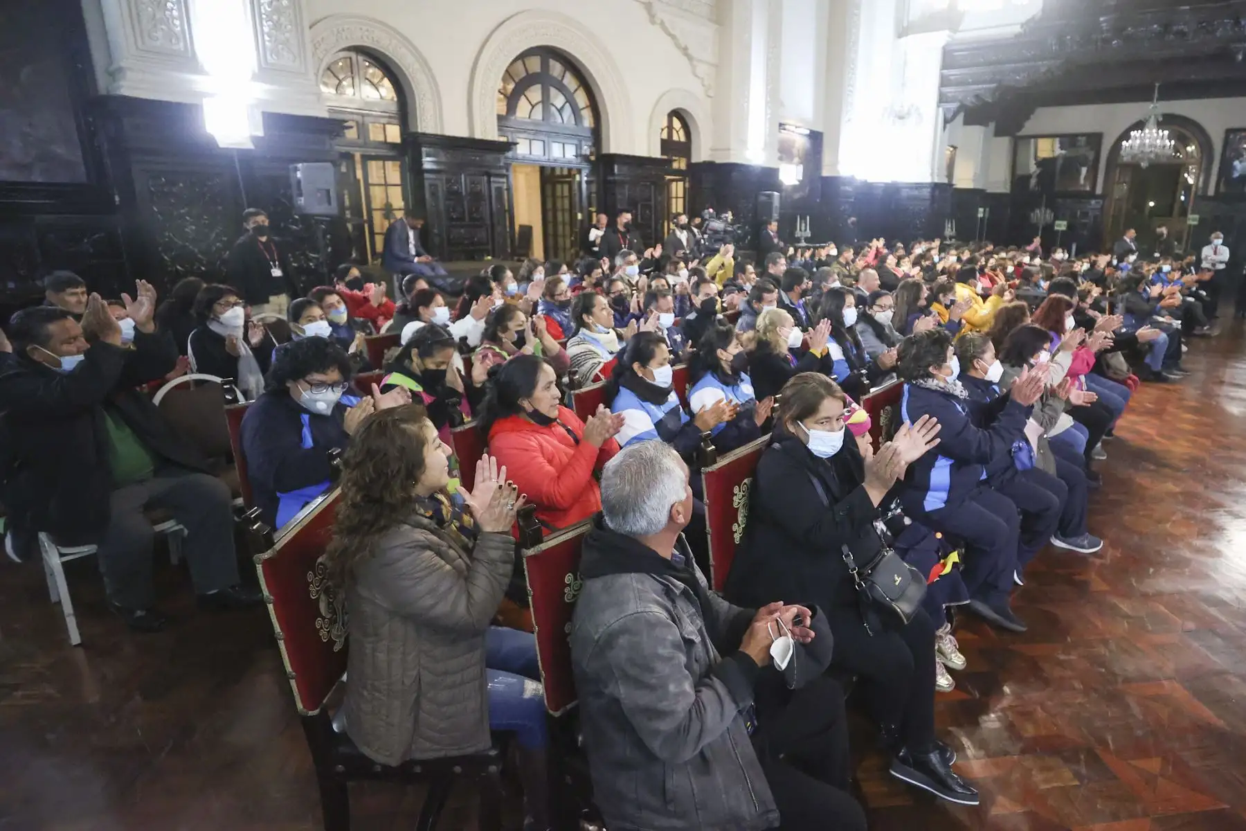 Presidente Pedro Castillo sostiene encuentro con la Federación Nacional de Auxiliares de Educación
Foto: ANDINA/Prensa Presidencia
