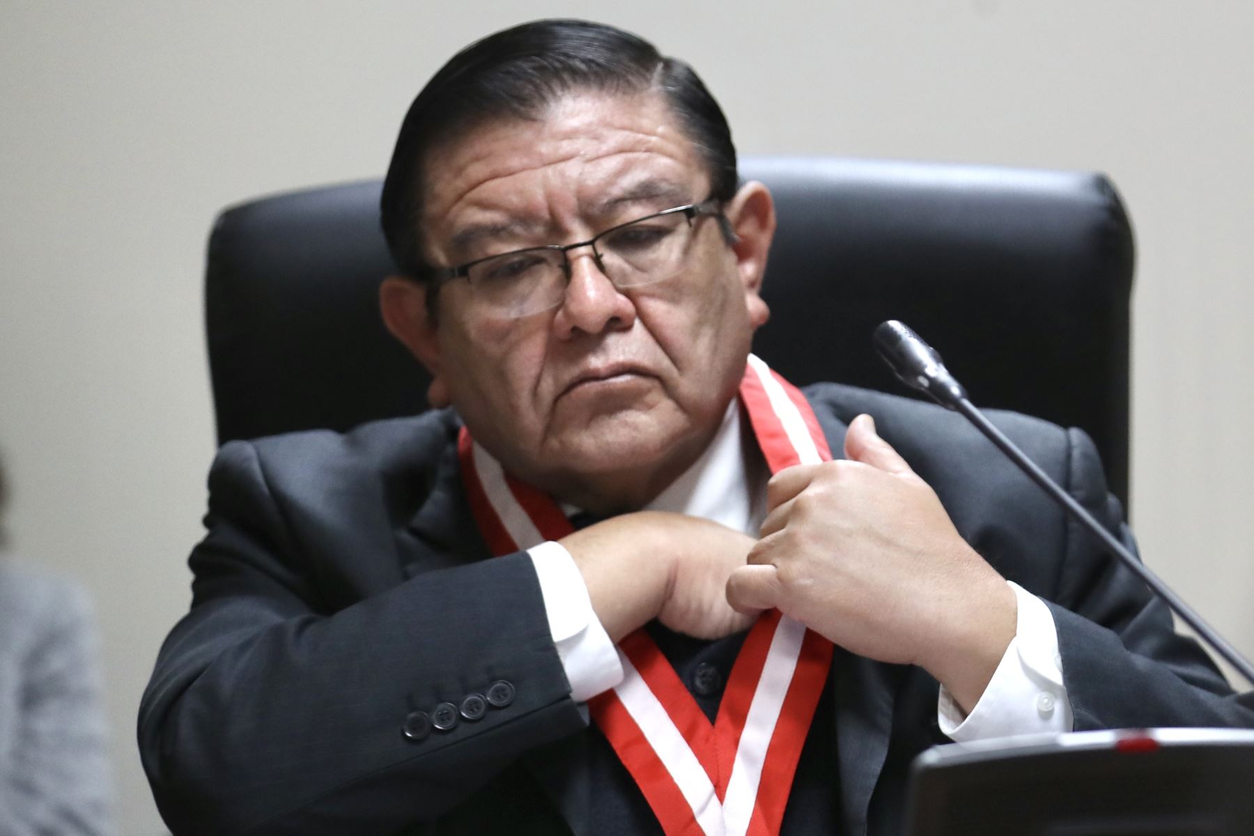 Jorge Luis Salas, presidente del JNE. ANDINA/Difusión