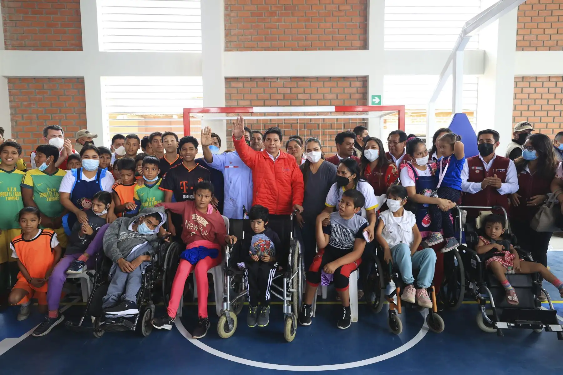Presidente Pedro Castillo inaugura Complejo Deportivo 24 de Julio, en la región Tumbes. Foto: ANDINA/ Prensa Presidencia