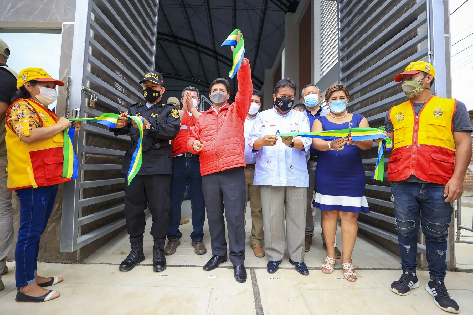 Presidente Pedro Castillo inaugura Complejo Deportivo 24 de Julio, en la región Tumbes. Foto: ANDINA/ Prensa Presidencia