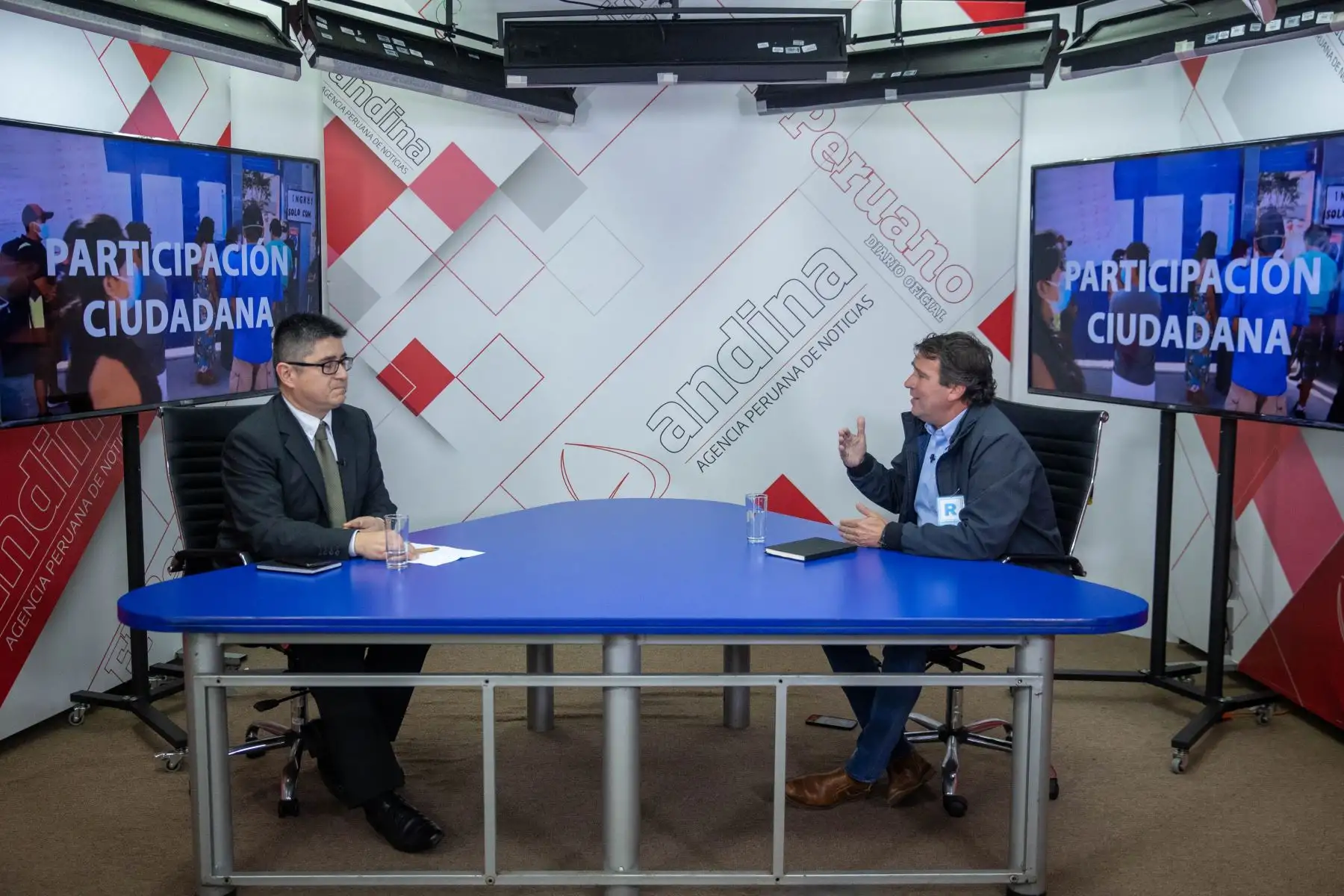 Candidato al Gobierno Regional de Lima por Renovación Popular, Rafael Santos, dio entrevista en el programa ‘Elecciones 2022’ de la Agencia de Noticias Andina. Foto: ANDINA/Carla Patiño