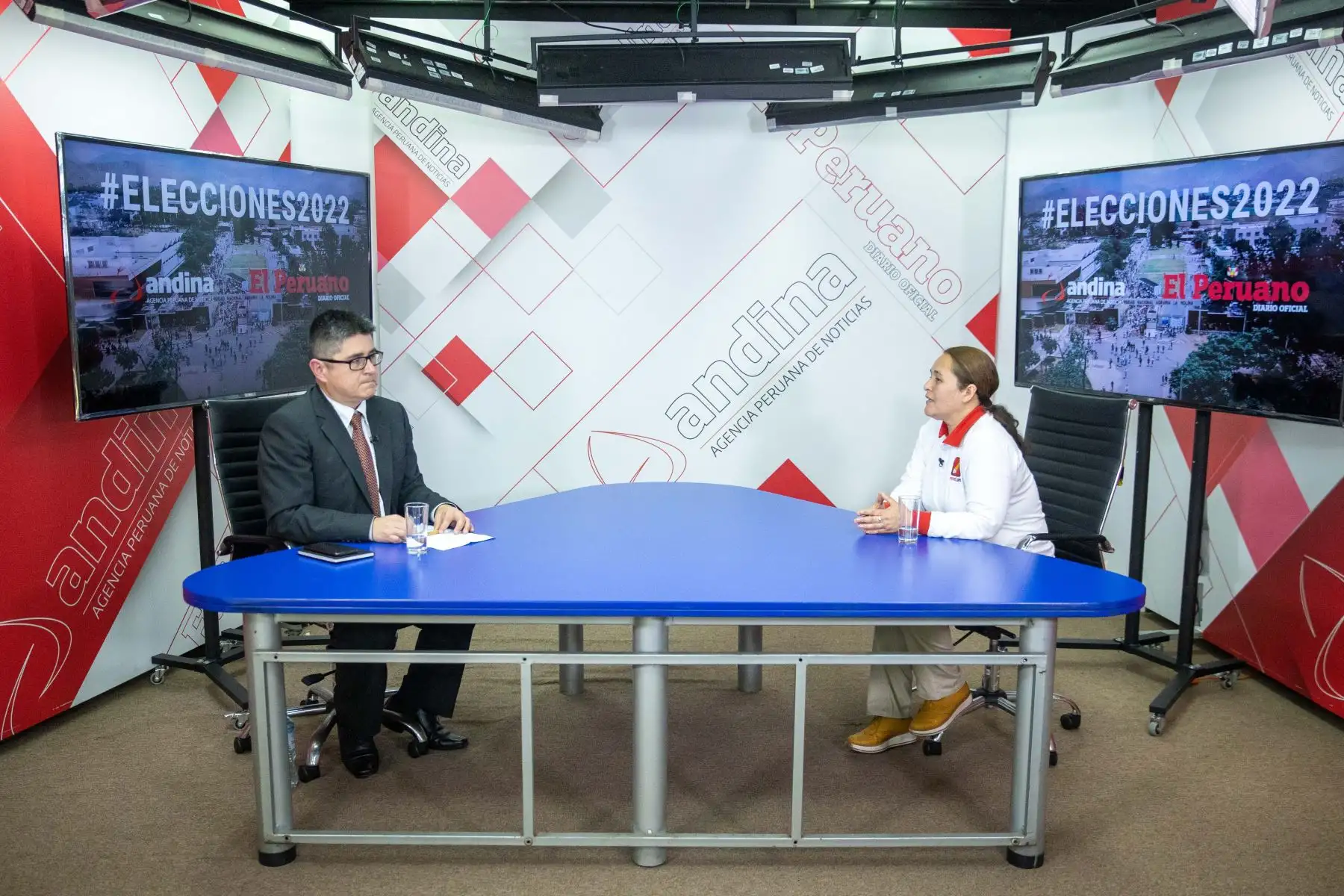 Candidata al Gobierno Regional de Lima por el Partido Perú Libre, Kathy Prado, dio entrevista en el programa ‘Elecciones 2022’ de la Agencia de Noticias Andina. Foto: ANDINA/Carla Patiño