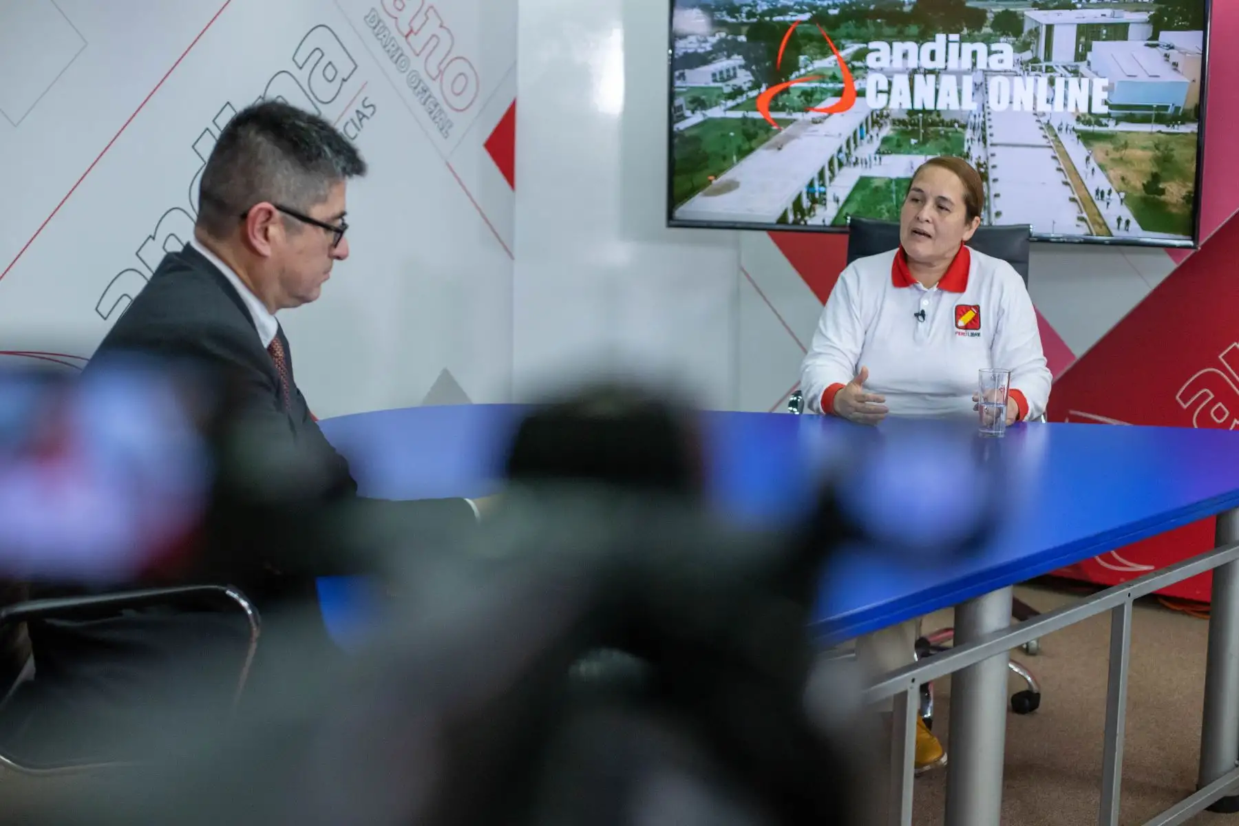 Candidata al Gobierno Regional de Lima por el Partido Perú Libre, Kathy Prado, dio entrevista en el programa ‘Elecciones 2022’ de la Agencia de Noticias Andina. Foto: ANDINA/Carla Patiño