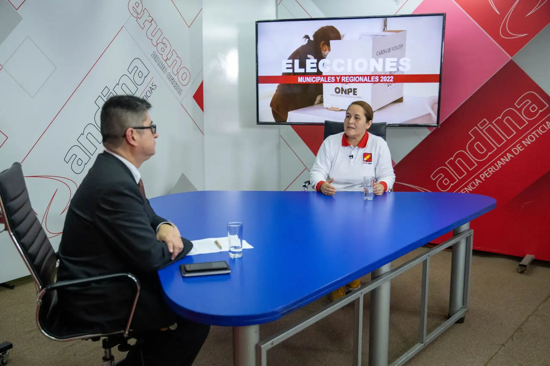 Candidata al Gobierno Regional de Lima por el Partido Perú Libre, Kathy Prado, dio entrevista en el programa ‘Elecciones 2022’ de la Agencia de Noticias Andina. Foto: ANDINA/Carla Patiño
