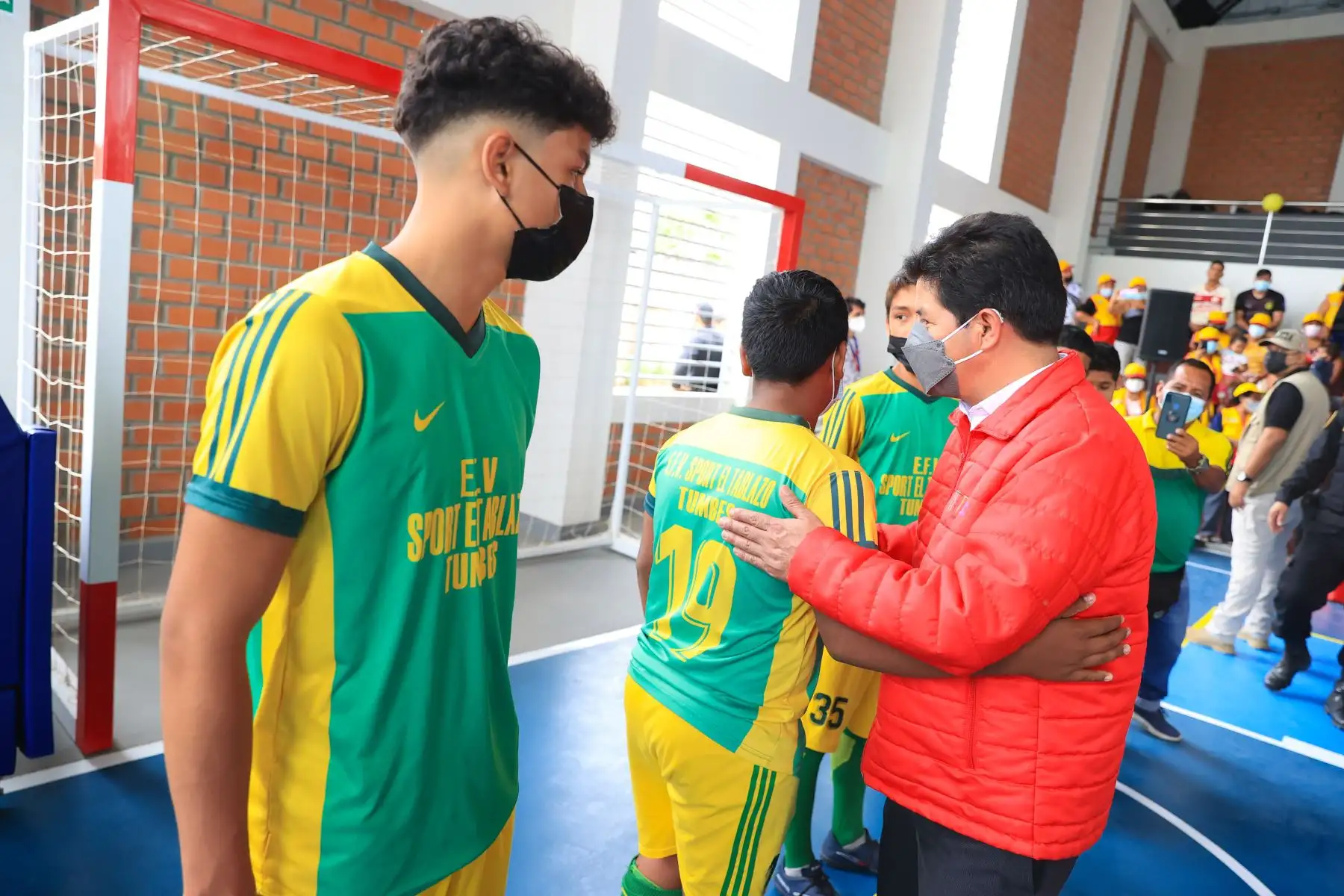 Presidente de la República, Pedro Castillo inauguró el Complejo Deportivo 24 de Julio, en la región Tumbes. Foto: ANDINA/Prensa Presidencia