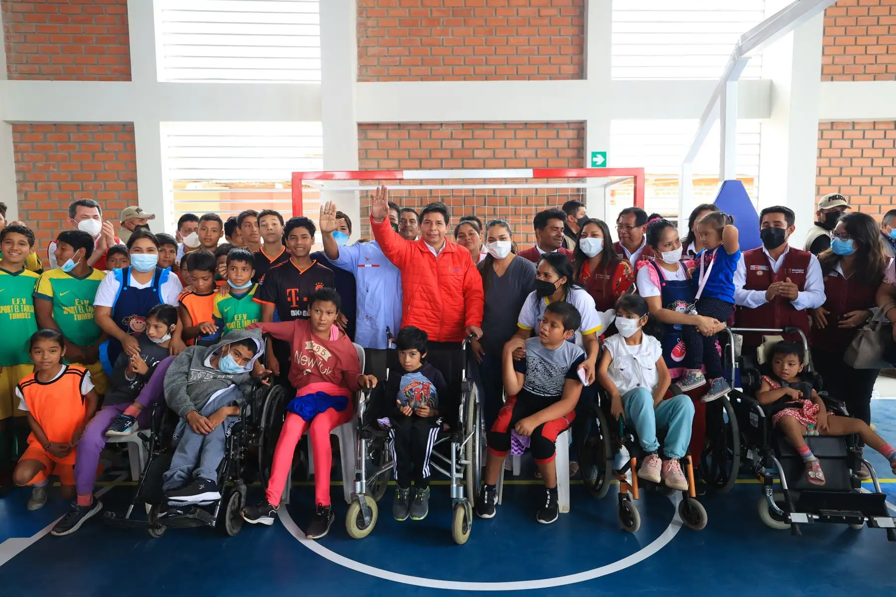 Presidente de la República, Pedro Castillo inauguró el Complejo Deportivo 24 de Julio, en la región Tumbes. Foto: ANDINA/Prensa Presidencia