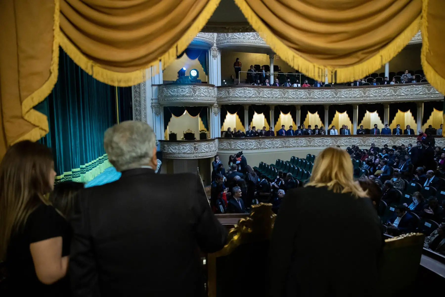 Municipalidad de Lima inauguró remodelado Teatro Municipal Manuel Ascensio Segura ubicado en pleno corazón del casco histórico de Lima. Este recinto albergará eventos culturales con una capacidad de 580 personas. La ceremonia contó con la participación de la soprano Sylvia Falcón y con la presentación de la agrupación Ébano Teatro. Foto: ANDINA/Carla Patiño