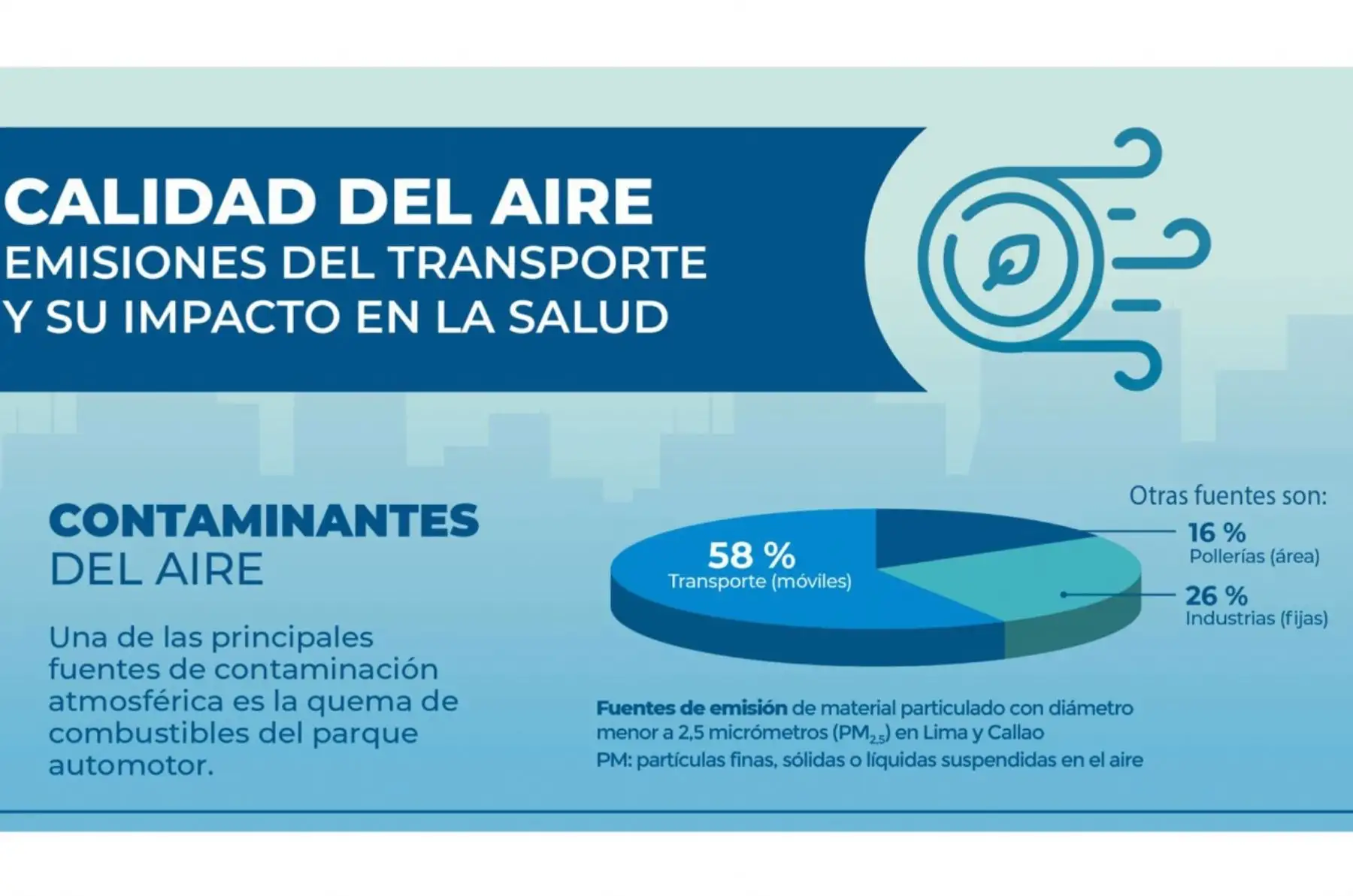 A través de una infografía el MTC muestra el impacto que ha tenido en el ambiente el paruqe automotor en el país. ANDINA/ MTC.