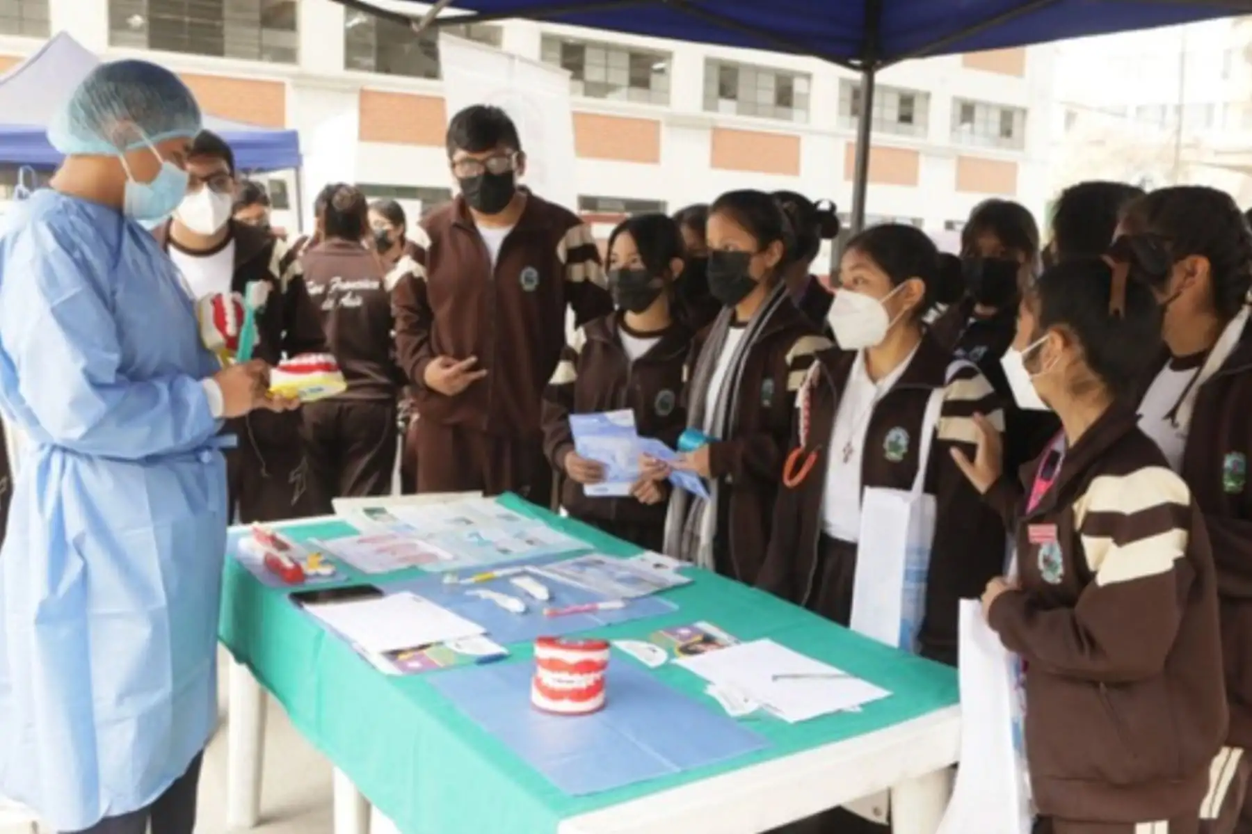 El Ministerio de Salud brinda charlas de consejería a las niñas y adolescentes sobre el VPH en Ate. Foto: ANDINA/difusión.