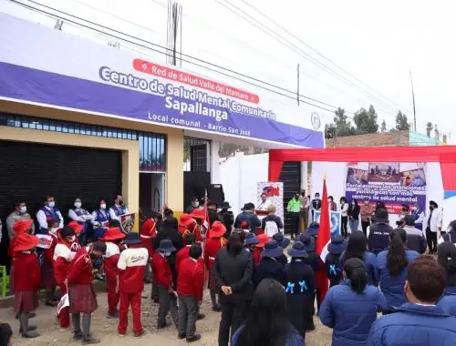 El Gobierno Regional de Junín puso en funcionamiento un nuevo centro de salud mental comunitario en el distrito de Sapallanga, provincia de Huancayo, que beneficiará a más de 28,000 pobladores. Foto: Pedro Tinoco