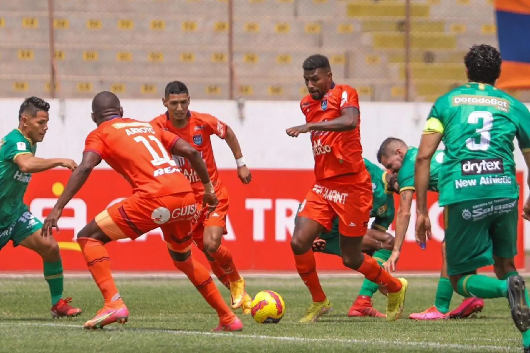 La Universidad César Vallejo derrotó hoy por 2-1 al Sport Huancayo y sumó tres puntos que le permitieron escalar a la quinta ubicación del torneo clausura. Foto: Difusión