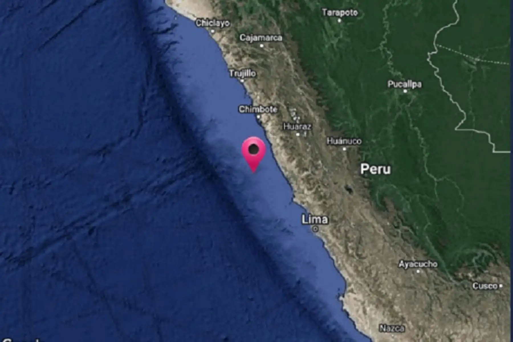 Temblor de magnitud 4.0 se registró hoy a 74 km al suroeste de la provincia ancashina de Huarmey. Foto: ANDINA/difusión.
