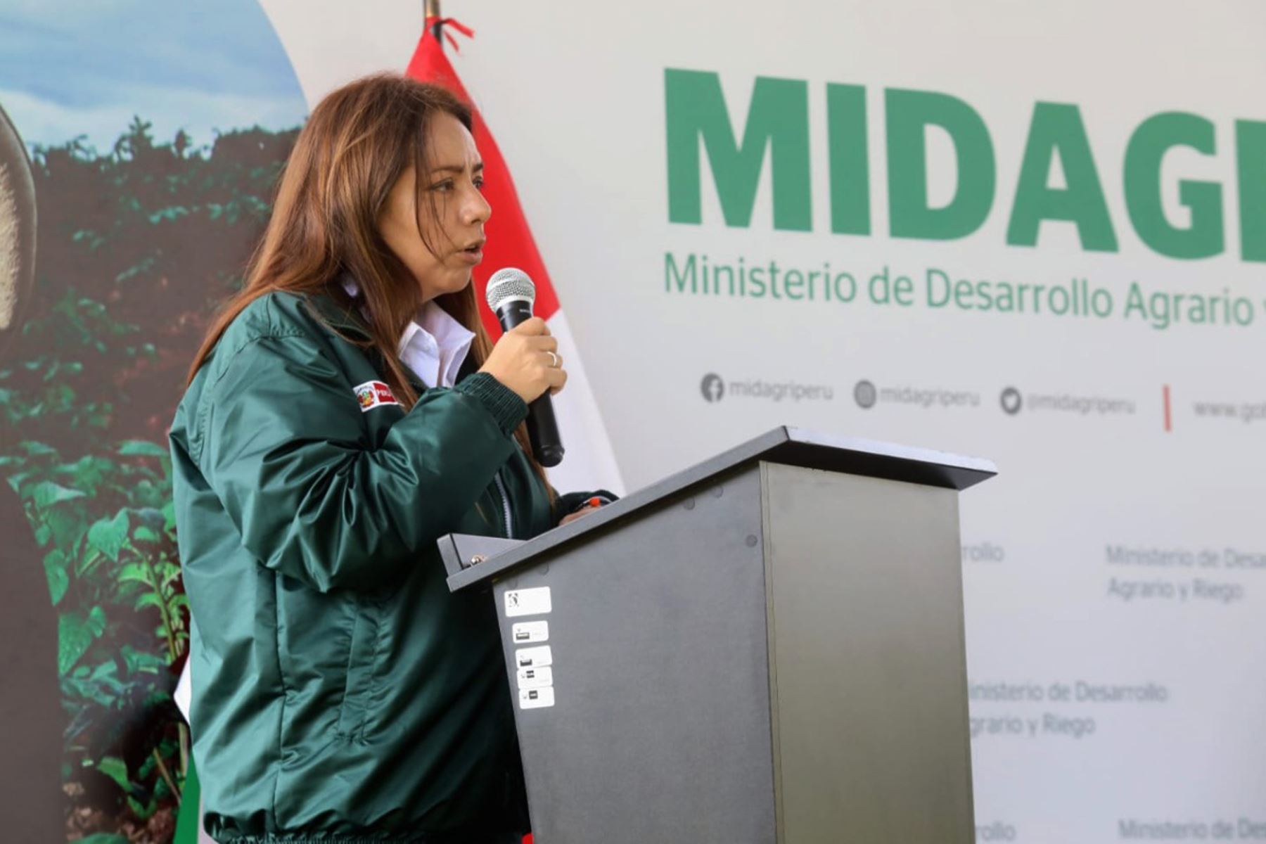 Jenny Ocampo Escalante, ministra de Desarrollo Agrario y Riego. Foto: Midagri/Difusión.