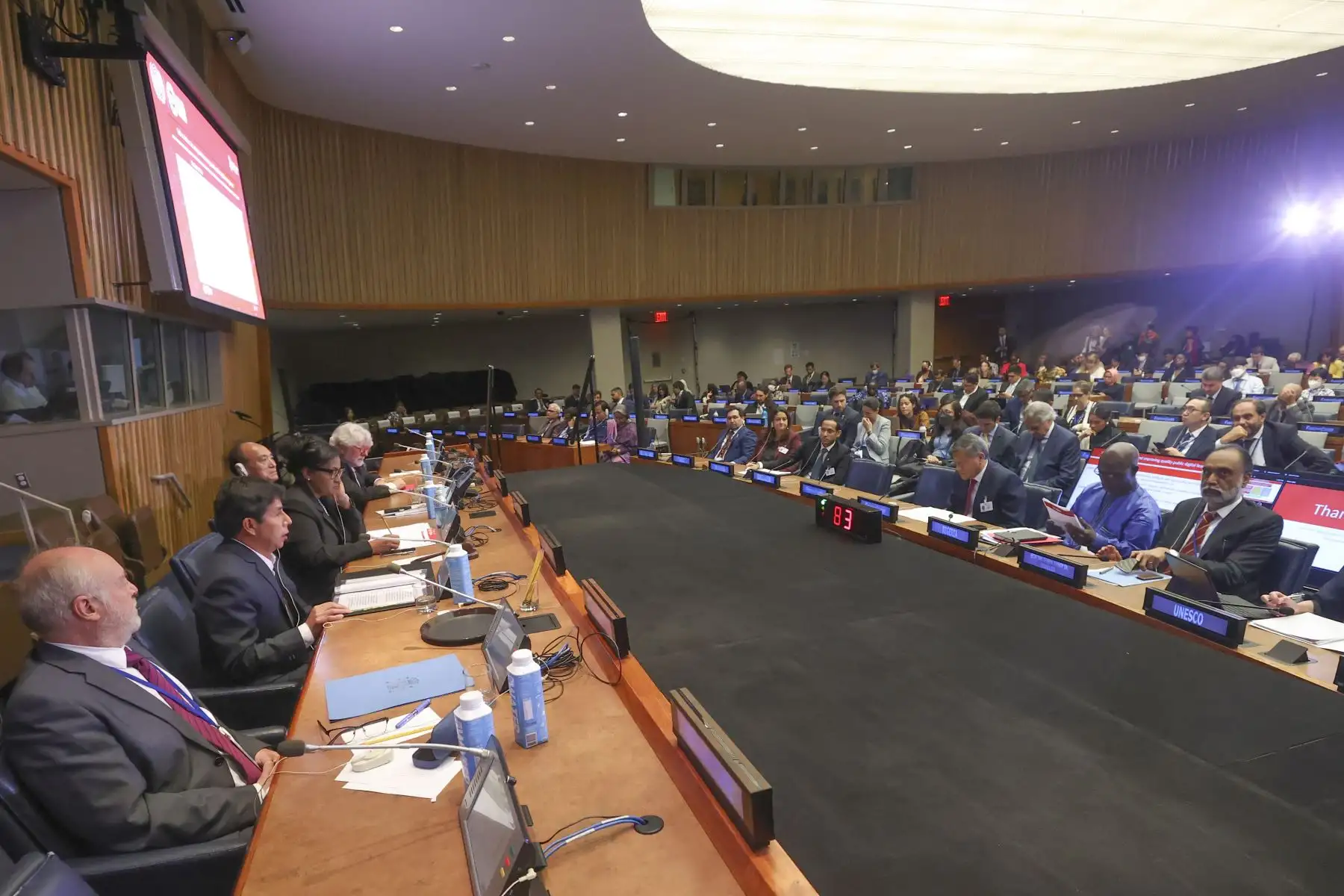 Presidente Pedro Castillo expone sobre aprendizaje y transformación digital en Asamblea General de la ONU.Foto: ANDINA/Prensa Presidencia/ Vidal Tarqui Palomino