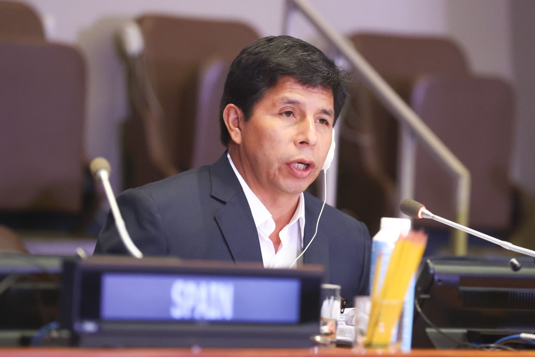 Presidente Castillo sostiene audiencia con el secretario general de la ONU