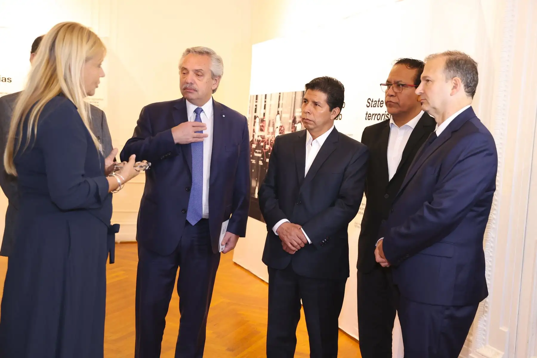 Presidente Pedro Castillo visita la muestra “Nunca Más” – Museo Sitio de Memoria ESMA, Ex Centro Clandestino de Detención, Tortura y Exterminio.Foto: ANDINA/Prensa Presidencia/ Vidal Tarqui Palomino
