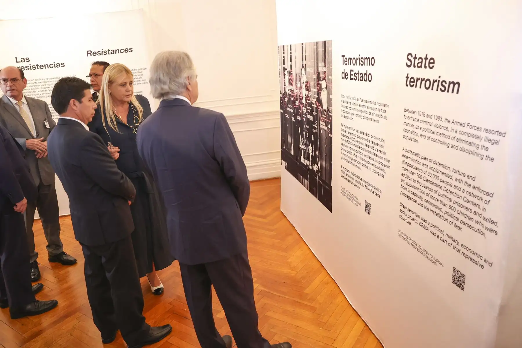 Presidente Pedro Castillo visita la muestra “Nunca Más” – Museo Sitio de Memoria ESMA, Ex Centro Clandestino de Detención, Tortura y Exterminio.Foto: ANDINA/Prensa Presidencia/ Vidal Tarqui Palomino