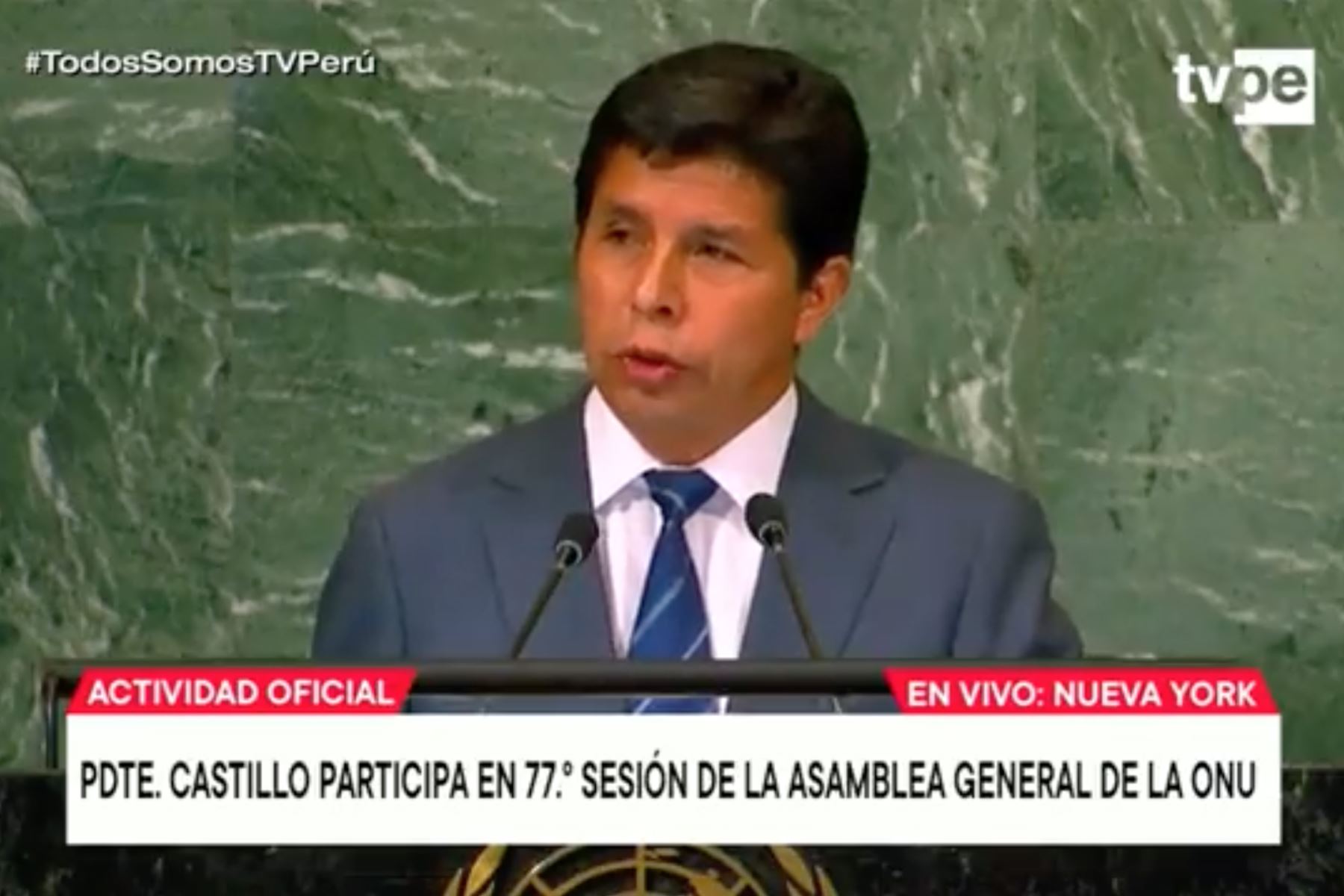 Jefe de Estado interviene en la Asamblea General de las Naciones Unidas
