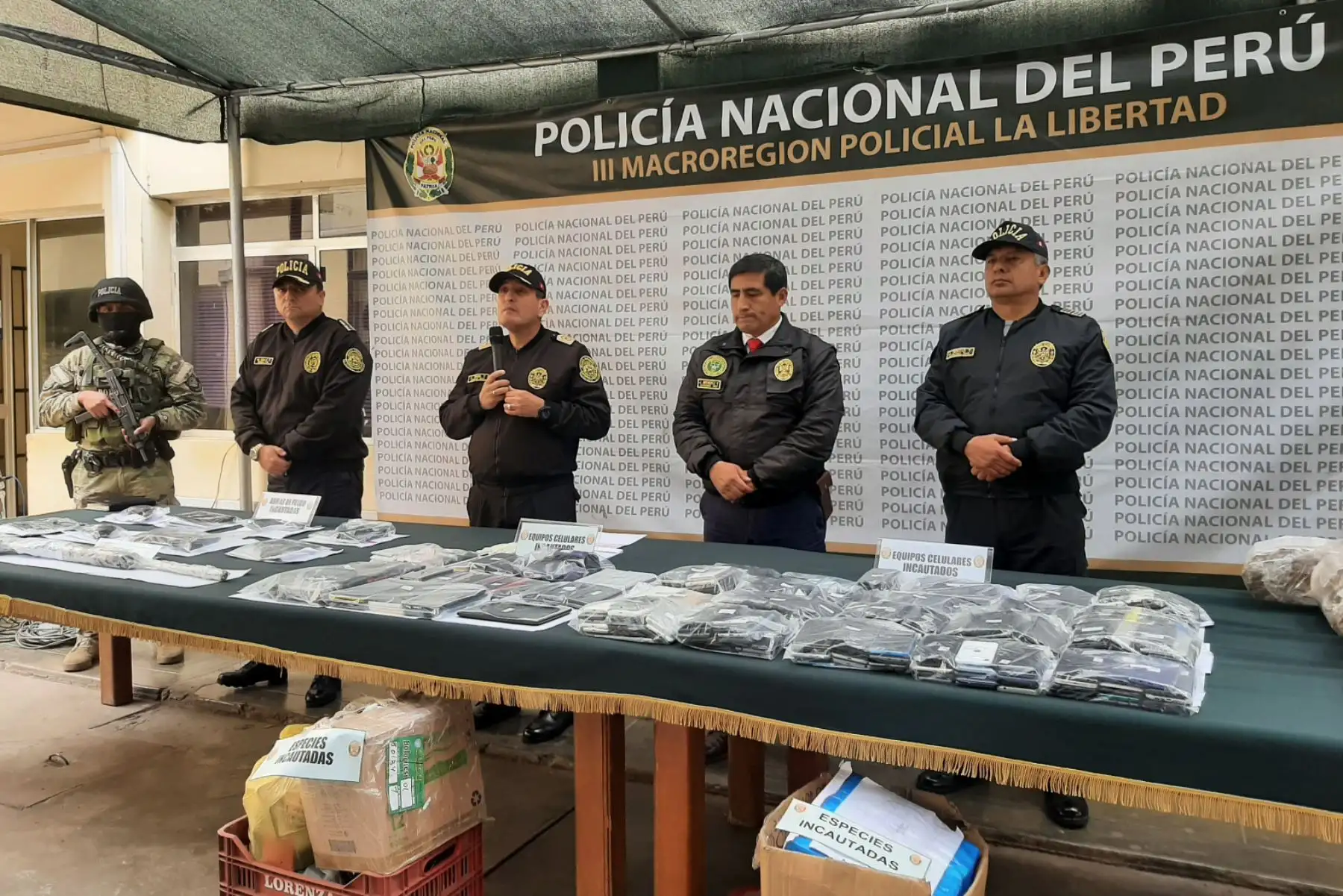 Durante los últimos meses, el distrito de Pataz había sido tomado por bandas criminales integradas por peruanos y extranjeros, que se disputaban el cobro de cupos y extorsiones a mineros ilegales, informó la PNP. Foto: ANDINA/Cortesía Luis Puell