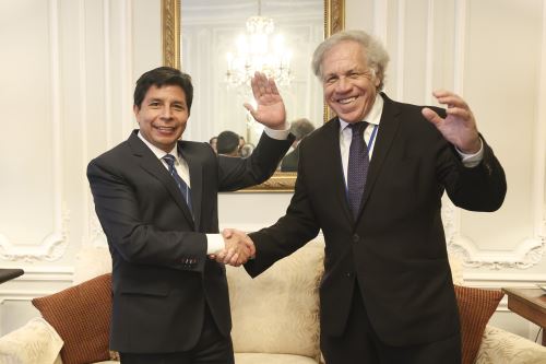 Presidente Pedro Castillo se reunió con el secretario general de la OEA, Luis Almagro