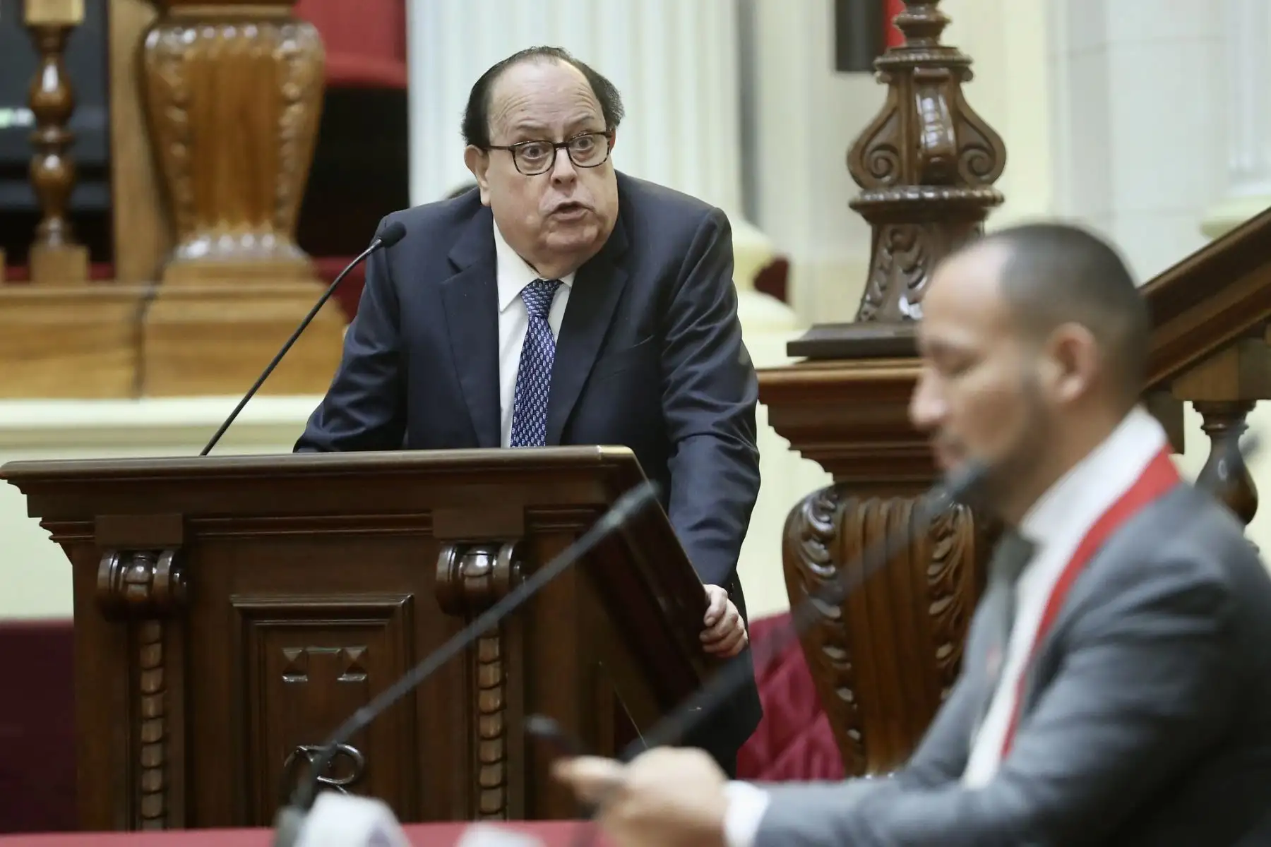 El Presidente del Congreso , José Williams Zapata , participa de la Presentación de la “ Moneda de Plata Conmemorativa por el Bicentenario del Congreso”.
Foto: Congreso