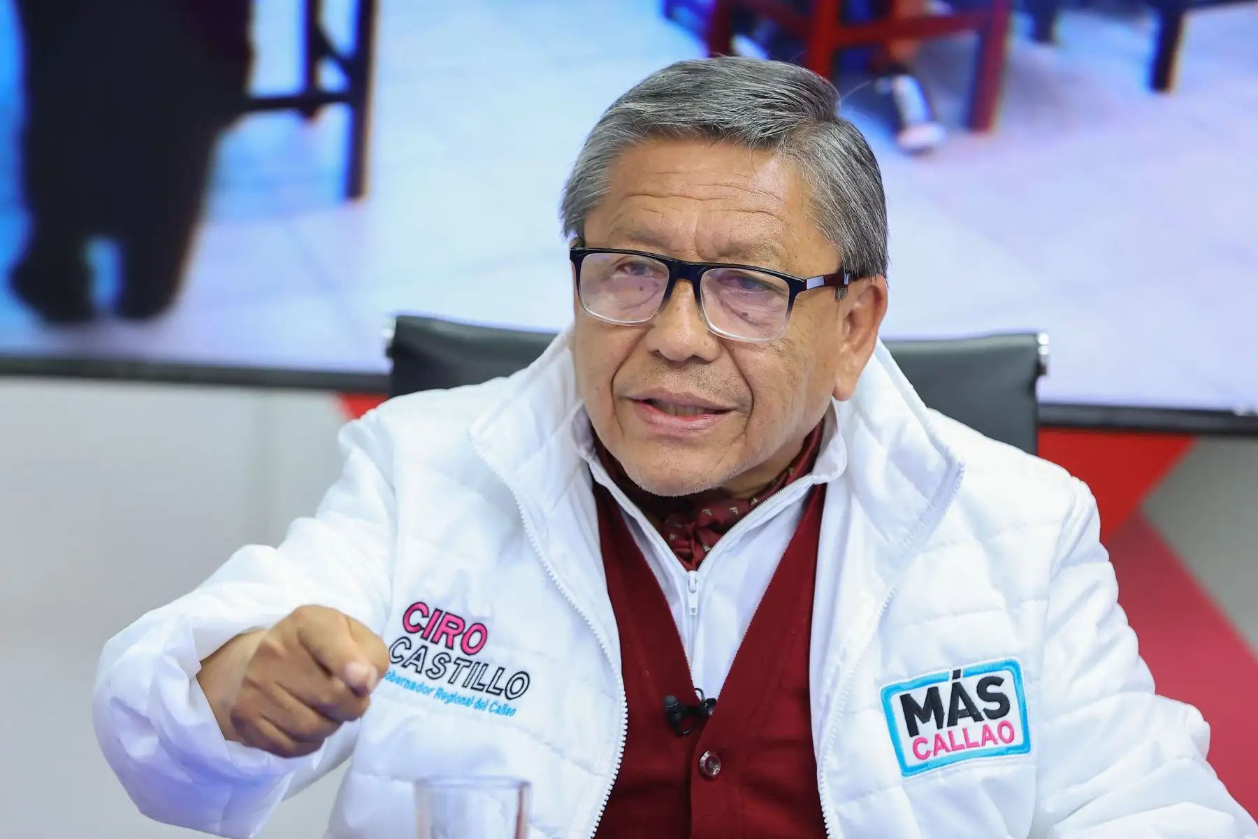 Entrevista a Ciro Castillo Rojo Salas, candidato al Gobierno Regional del Callao por el Movimiento Regional Más Callao. La entrevista se transmite por Andina Canal Online.
Foto: ANDINA/Andrés Valle
