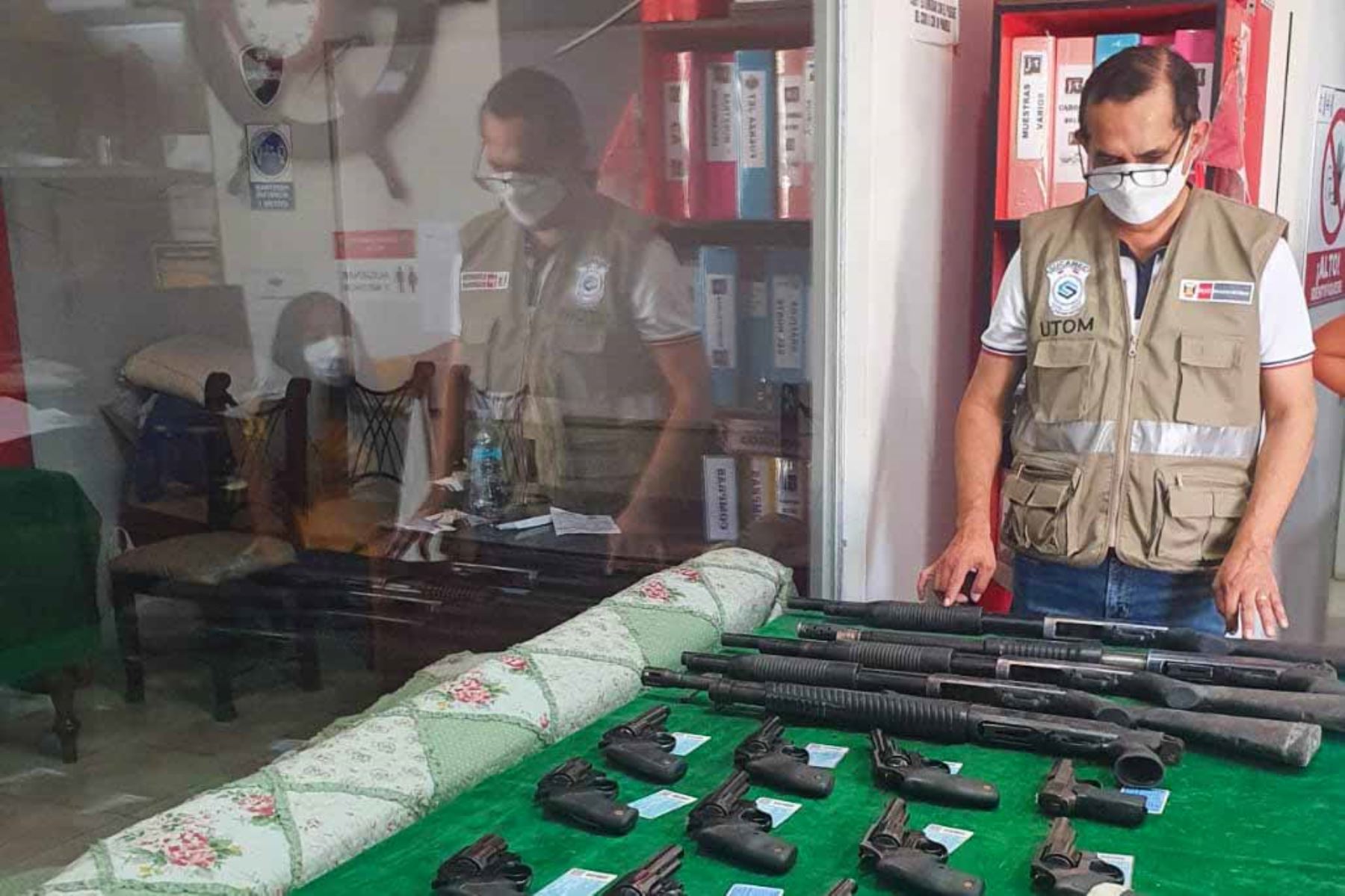 Las empresas de seguridad privada tenían almacenadas de forma irregular las armas de fuego en sus armerías Foto: ANDINA/Sucamec