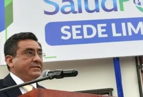 El ministro del Interior,  Willy Huerta, durante inauguración de Saludpol en hospital de la PNP. Foto: Mininter