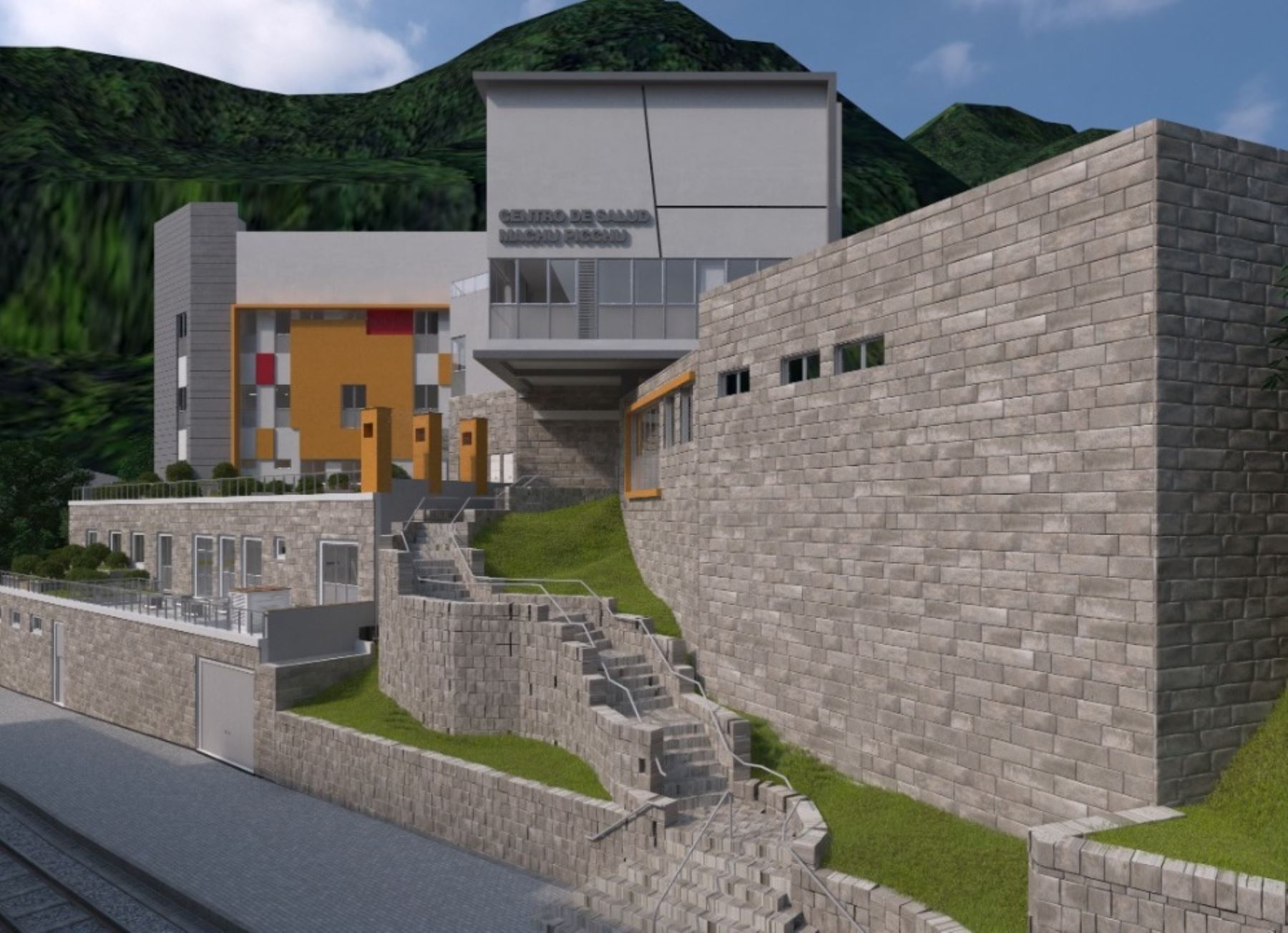 Así lucirá el futuro centro de salud del distrito de Machu Picchu Pueblo, que beneficiará a los pobladores locales y a los turistas que visitan la zona. Foto: ANDINA/difusión.