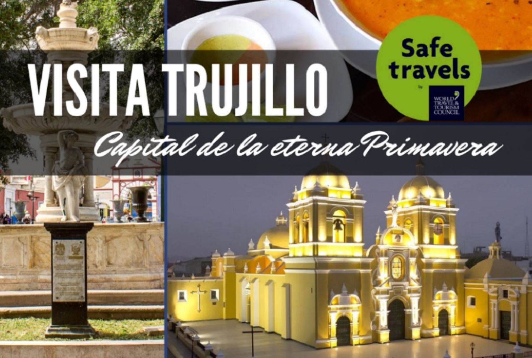 Trujillo, conocida como la “Ciudad de la eterna primavera” y capital de la región La Libertad nos invita a visitar la amplia variedad de atractivos turísticos que posee este cautivante destino del norte peruano.