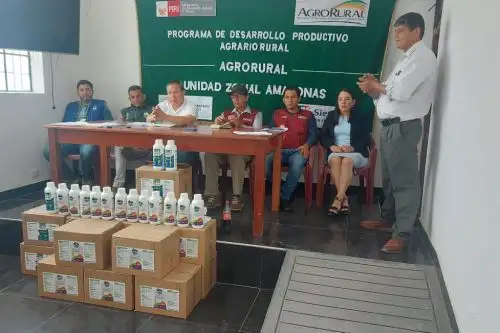 Las familias beneficiarias también recibieron asistencia técnica por parte de los técnicos y especialistas de Agro Rural para utilizar y aplicar correctamente los insumos agrícolas.
