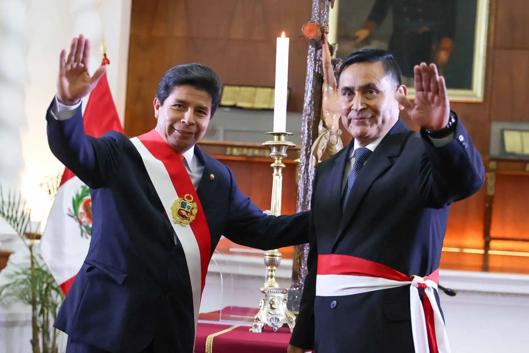 Presidente de la República, Pedro Castillo Terrones, toma juramento a nuevos ministros de Estado. Foto: ANDINA/Presidencia Perú