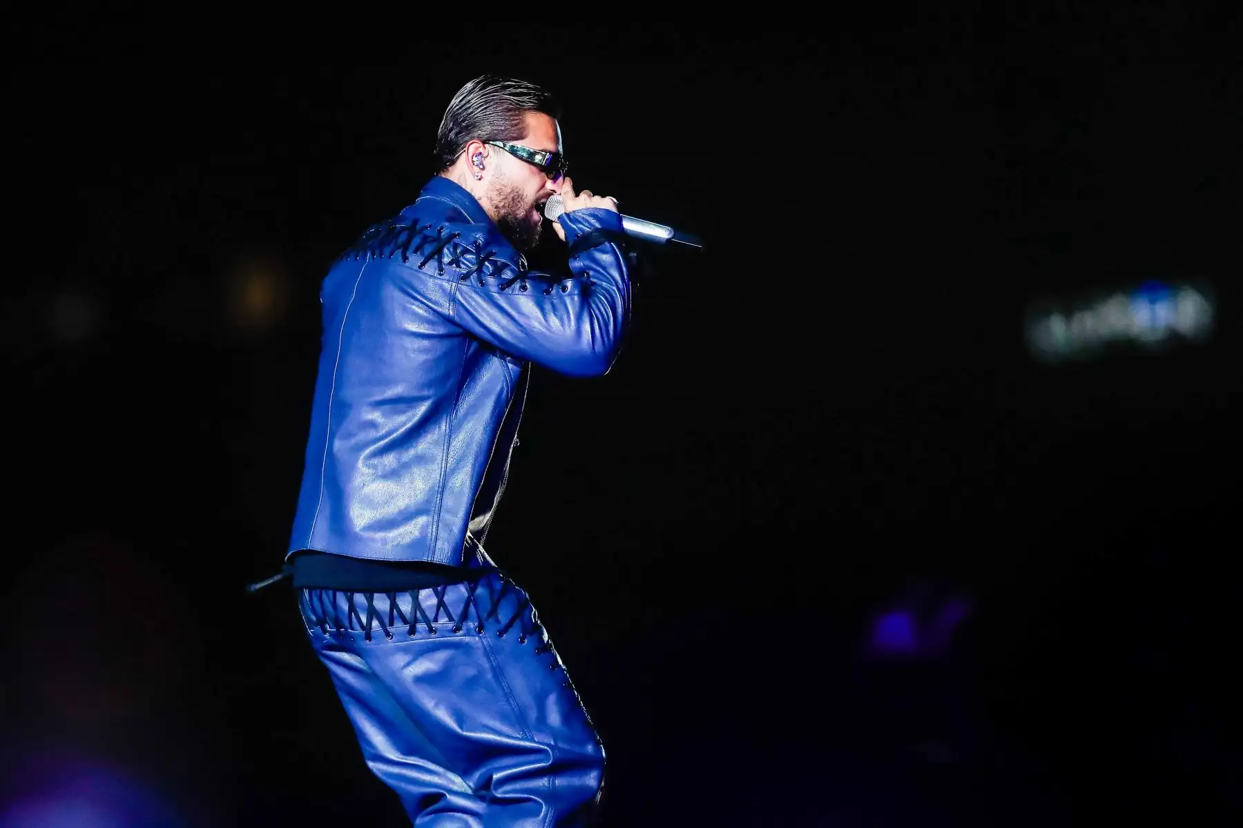 El cantante colombiano Maluma hizo vibrar a sus fans quienes corearon sus éxitos más sonados en las radios. El reguetonero dio un sensacional show donde entonó temas como “Felices los cuatro”, “Hawái” y “ADMV” de su gira “Papi Juancho, Maluma World Tour”. Foto: ANDINA/Renato Pajuelo