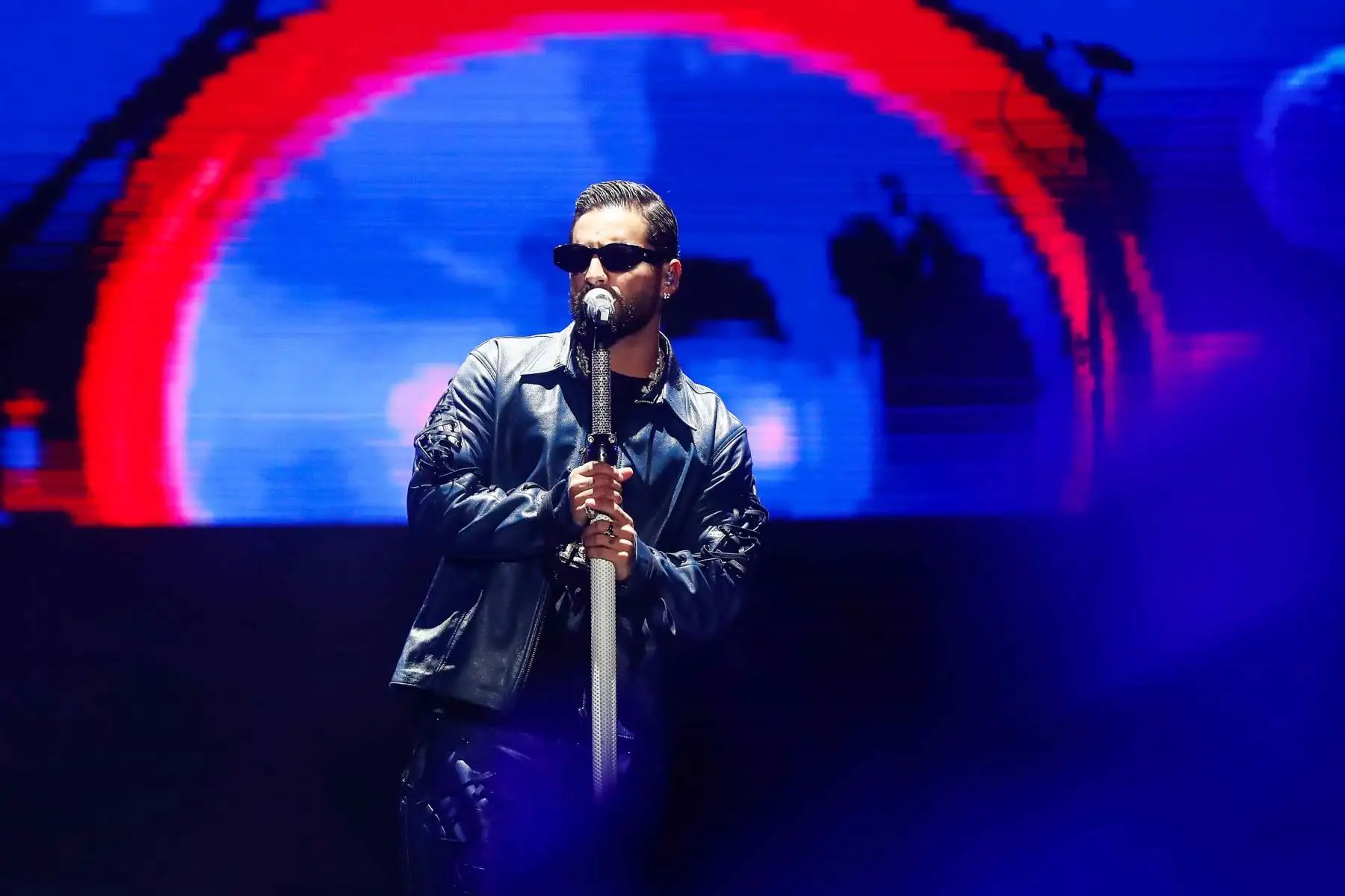 El cantante colombiano Maluma hizo vibrar a sus fans quienes corearon sus éxitos más sonados en las radios. El reguetonero dio un sensacional show donde entonó temas como “Felices los cuatro”, “Hawái” y “ADMV” de su gira “Papi Juancho, Maluma World Tour”. Foto: ANDINA/Renato Pajuelo