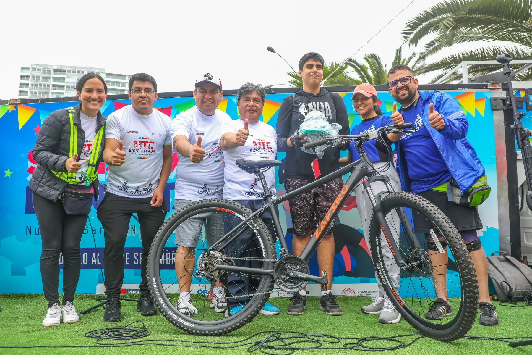 Ministerio de Transportes y Comunicaciones realizó Bicicleteada Nacional por la Seguridad Vial con el objetivo de concientizar y sensibilizar a la ciudadanía sobre la importancia de la seguridad vial y del respeto a todos los usuarios de las vías por igual. Foto: MTC