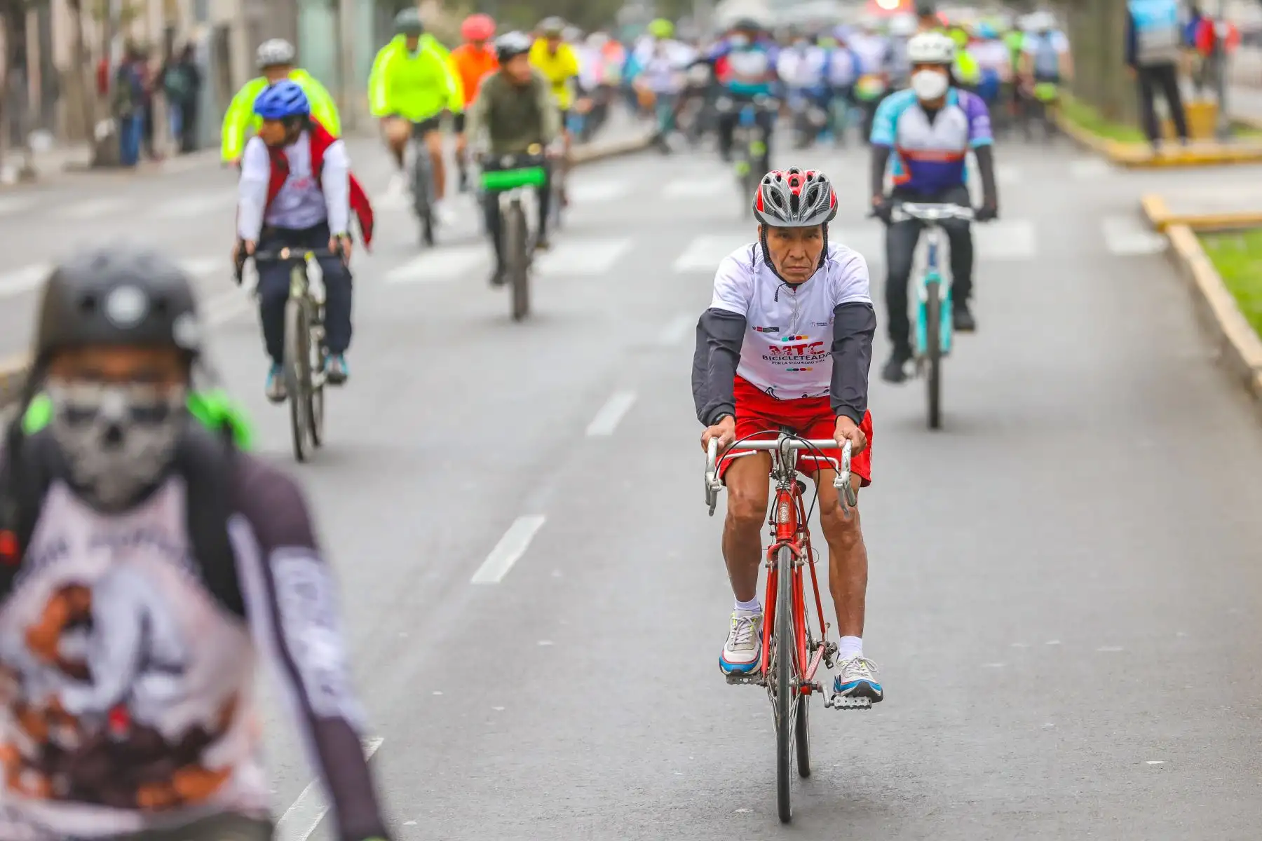 Ministerio de Transportes y Comunicaciones realizó Bicicleteada Nacional por la Seguridad Vial con el objetivo de concientizar y sensibilizar a la ciudadanía sobre la importancia de la seguridad vial y del respeto a todos los usuarios de las vías por igual. Foto: MTC