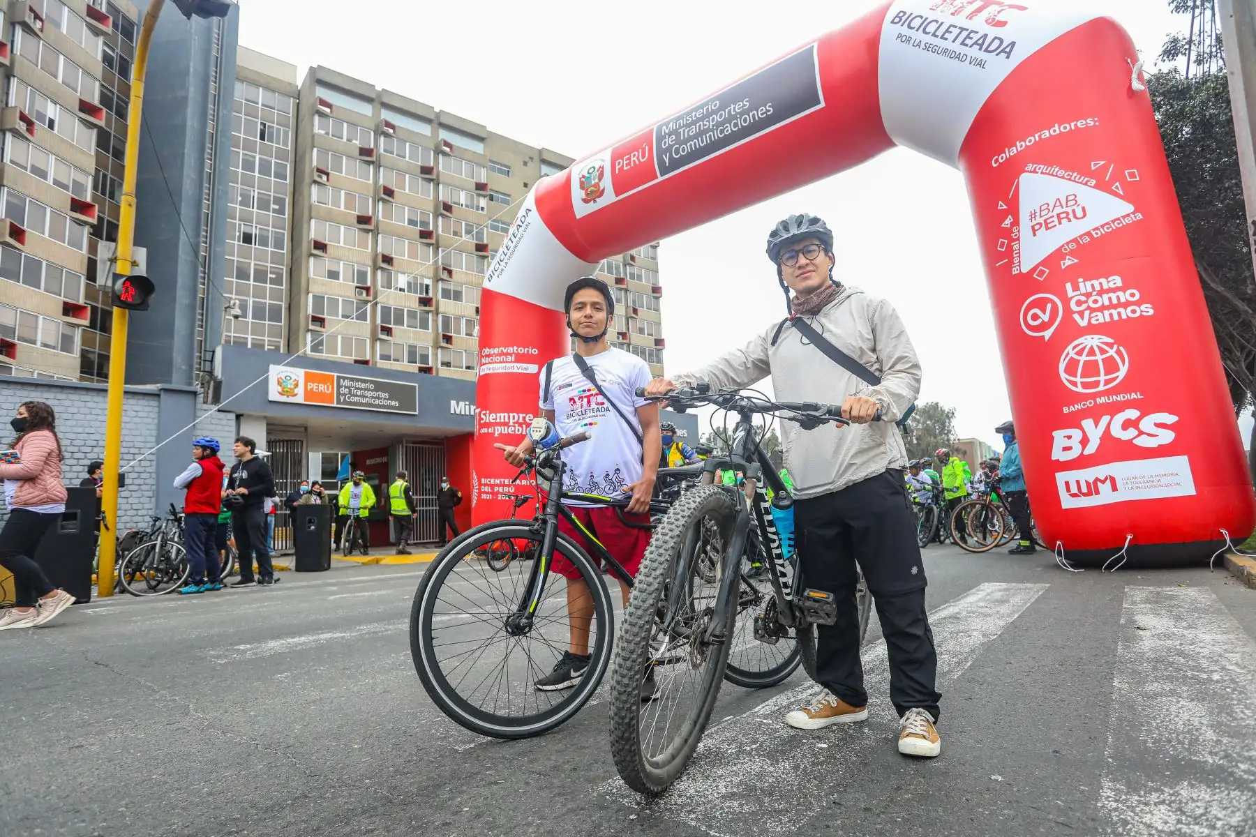 Ministerio de Transportes y Comunicaciones realizó Bicicleteada Nacional por la Seguridad Vial con el objetivo de concientizar y sensibilizar a la ciudadanía sobre la importancia de la seguridad vial y del respeto a todos los usuarios de las vías por igual. Foto: MTC