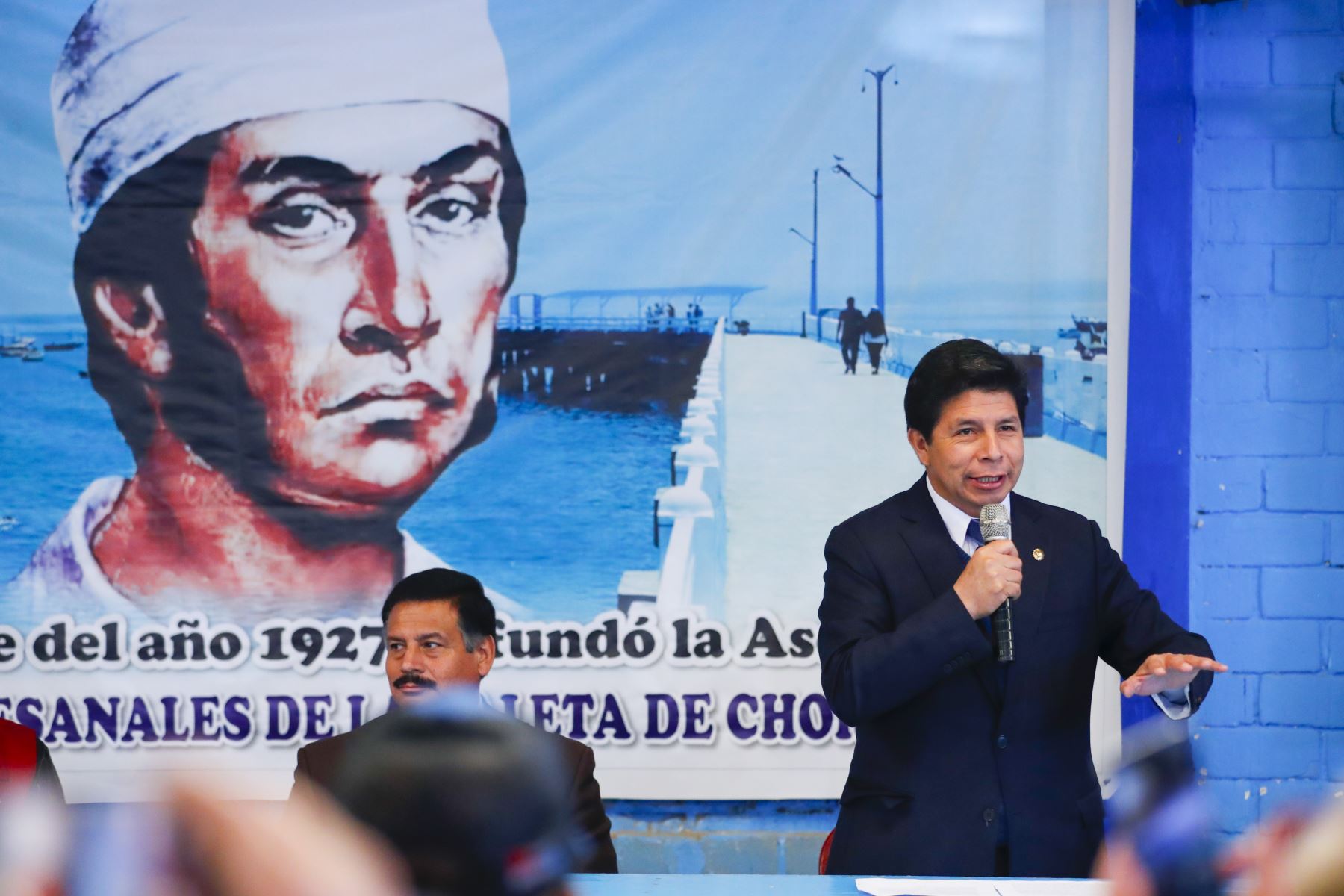 Presidente Pedro Castillo participa del X Congreso Nacional Ordinario de Pescadores Artesanales del Perú.
Foto: ANDINA/Presidencia Perú