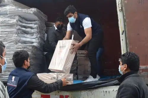 El material electoral servirá para la instalación de 3,259 mesa de votación en las provincias de Trujillo, Virú, Otuzco y Julcán. Foto: Cortesía Luis Puell